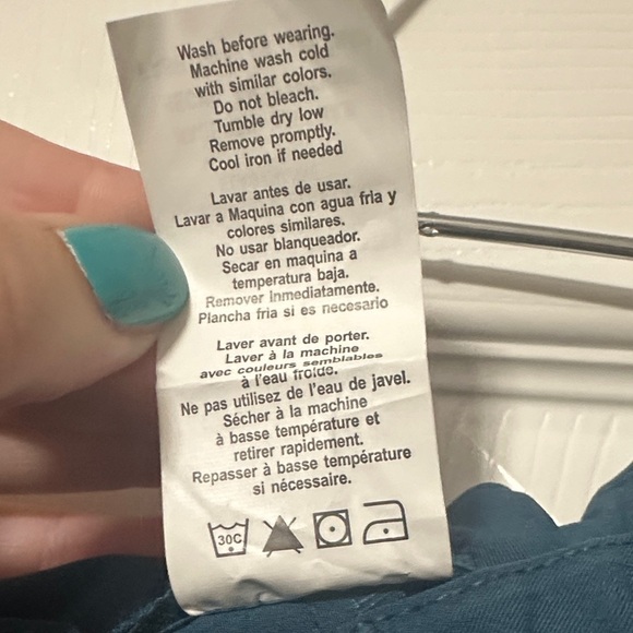 Dickies Dark Teal Scrub Drawstring Pants - Picture 7 of 7